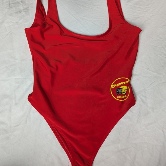 Authentic Baywatch Lifeguard Red One-Piece Swimsuit - Picture 1 of 9